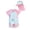 Blanc, variante sur GPOECD Maillot de Bain Fille Ensemble 2 Pcs Mignon Imprimé Glace Melon D\'eau avec Bonnet de Bain Maillot de Bain pour Bébé Tout-Petit Blanc,80