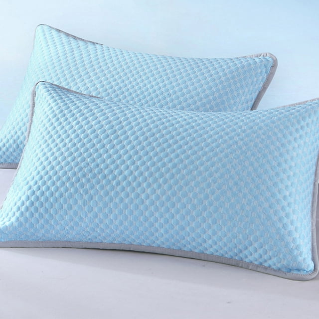 Fiber Pillow Core Isolation Pillow Yellow Cover Hotel Protective Cover Breathable Oil Proof Friendly Household Pillowcase