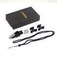 thumbnail image 1 of Sports Whistle Whistle Referee Training Football Whistle Teacher Whistle Basketball Sports Whistle Sports Whistle Professional Clear Sound Small Black Composite Material Whistle, 1 of 8