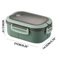 thumbnail image 3 of Dvkptbk Lunch Box Bento Box Adult, Plastic Lunch Box Containers for Men Women Kids, Meal Prep Containers Reusable, Lunch Food Container Ideal for Meal Prep and Work, 3 of 5