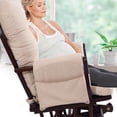 thumbnail image 3 of Costway Relax Rocker Rocking Sofa Chair Glider & Ottoman Set w/ Cushion Beige, 3 of 10