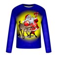 thumbnail image 1 of Pompotops T-Shirt pour Hommes Décontracté à Col Rond à Manches Longues, Chandail, Imprimé 3D, Imprimé Réaliste, en Solde, 1 of 4