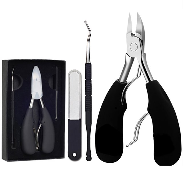 Ensemble de 3 Coupe-Ongles Professionnel pour Ongles Épais