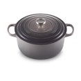 thumbnail image 1 of Le Creuset LS2501-227FSS Four Français Rond en Fonte Émaillée Signature, 3 1/2 Pintes, Oyster, 1 of 5