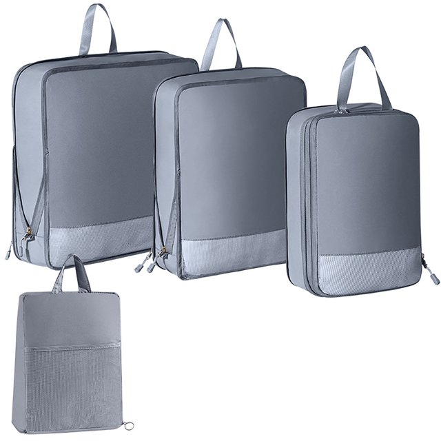 LCXmlly Waterproof Luggage Organizer 3Pcs 4Pcs Storage Travel Packing Set Double Zipper Luggage Organizer