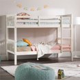 thumbnail image 4 of Walker Edison Twin over Twin Solid Wood Mission Design Bunk Bed - White, 4 of 12