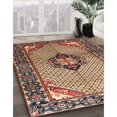 thumbnail image 2 of Ahgly Tapis d'Intérieur Carré Traditionnel Brun Sable Persan, 10 Pieds Carré, 2 of 6