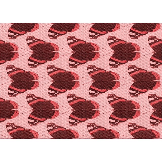 Ahgly Company Machine Washable Indoor Rectangle Transitional Light Coral Pink Area Rugs, 6' x 9'
