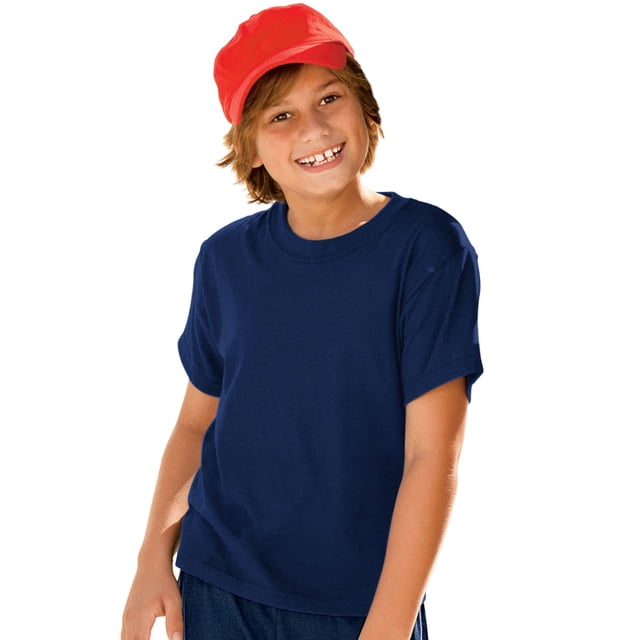 Hanes Boy`s ComfortBlend EcoSmart Crewneck, L, Navy