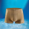 thumbnail image 2 of zbxnLI Men's Boxer Briefs Solid Color Lightweight Breathable Athletic Workout Running Underwear for Mens Boxers, 2 of 3
