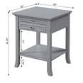 thumbnail image 5 of Convenience Concepts American Heritage Table d'Appoint Logan, Fini Bois Gris, 5 of 5