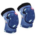 thumbnail image 3 of Kids Knee Pads, Non Shrink Soft Washable Kids Protective Gear  For Roller Skating For Outdoor Sports For Riding Pink,Dark Blue, 3 of 8