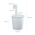 thumbnail image 3 of Tin Flower Bucket with Hook Flower Pot Wall Metal Flower Pot Garden Decorative Flower Pot, 3 of 12