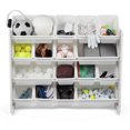 thumbnail image 4 of Humble Crew Tot Tutors SuperSized Toy Storage Organizer with 16 Storage Bins, Grey, 4 of 9