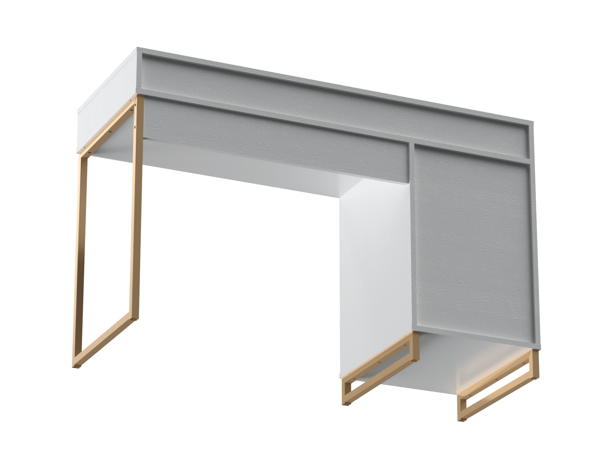 Mainstays Bureau d’écriture en bois et métal avec 1 tiroir et 1 porte pour adulte adolescent, 29,92 po.