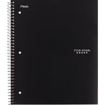 Five Star® 1 Subject 200pg Traditional Notebook 11" Black