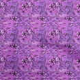 thumbnail image 1 of oneOone Velvet Purple Fabric Ocean Life Craft Projects Decor Fabric Printed By The Yard 58 Inch Wide, 1 of 4