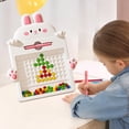 thumbnail image 4 of R-663 Pink M Baby Kids Educational Magnetic Drawing Board Large With Beads Pattern Size M Magnetic Board, 4 of 5