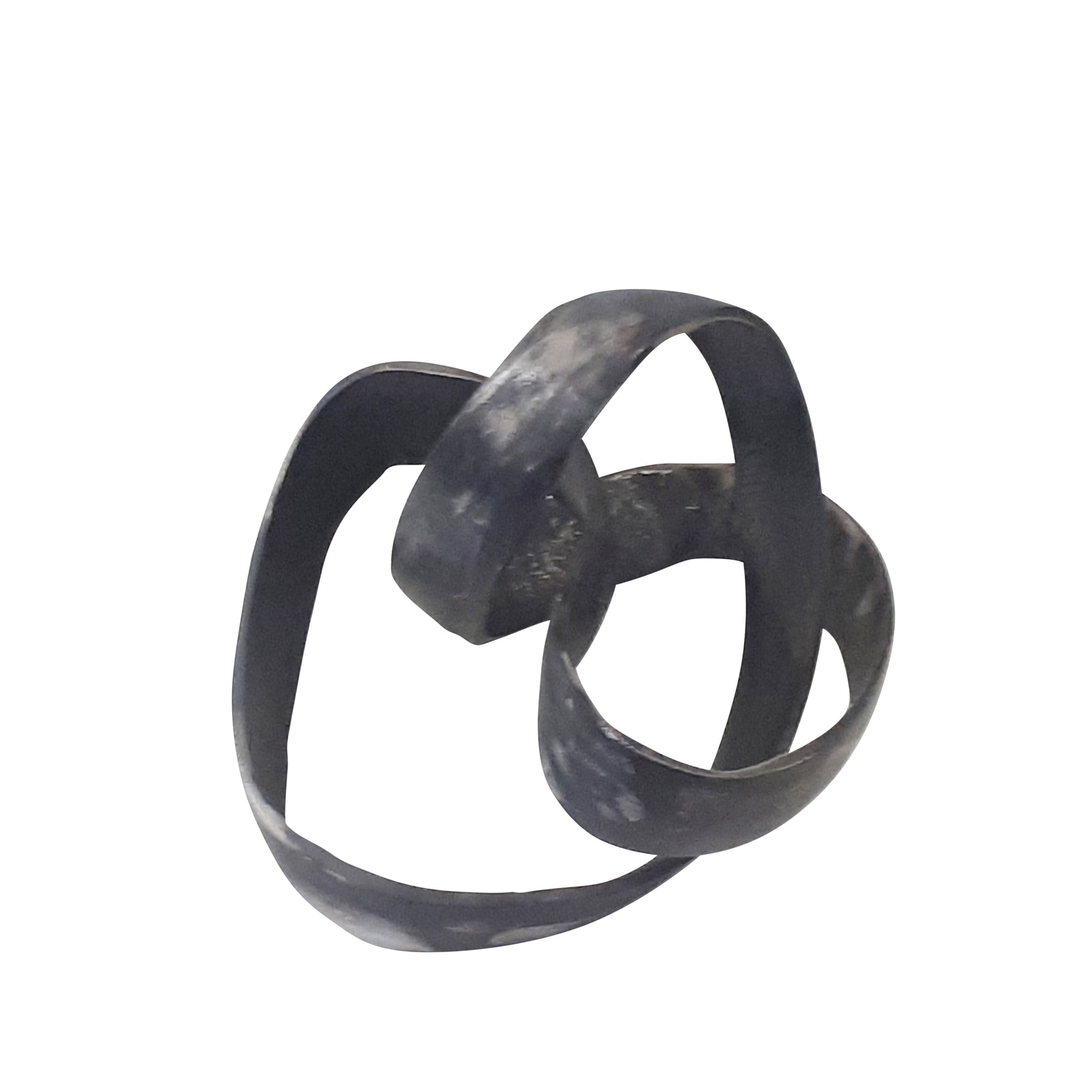 Sagebrook Home Aluminum Knot Sculpture, 7", Black