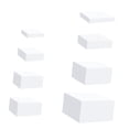 thumbnail image 3 of GUOOL Présentoir Cube en Acrylique 8x Rehausseur Emboîtable Supports pour Aliments Gâteau Dessert Blanc, 3 of 9