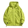 thumbnail image 2 of RKSTN Jackets for Men Fall Fashion Stitching Drawstring Hooded Slim Fashion Jacket Coat Outwear Mens Coats, 2 of 4