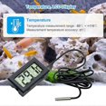 thumbnail image 2 of Mini Thermometer Digital LCD Thermometer Temperature sensor with External Probe (3-Black), 2 of 4