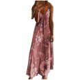thumbnail image 2 of zanvin Robes d'Invitée de Mariage pour Femmes, Robe Longue d'Été Décontractée pour Femmes à Imprimé Floral, Amincissante, à Bretelles, pour Fête, 2 of 5