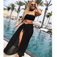 thumbnail image 4 of Paréo Long Uni Respirant pour Femme, Paréo de Bikini, Couvre-Maillot, 4 of 8