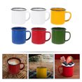 thumbnail image 3 of OULII 6 Pcs Tasses d'Eau Fiables Tasses à Café Vintage pour Ménagères Blanches Rentrée Scolaire, 3 of 8