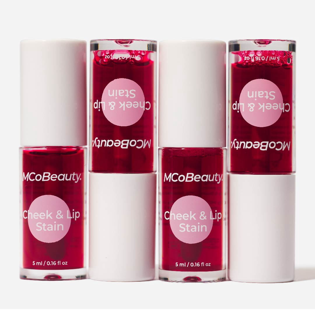 MCoBeauty - Cheek & Lip Stain 2-in-1 Liquid Tint - Rosy Red - 5 mL