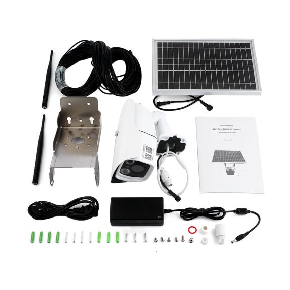 NEW P9S-2 1080P 4G&Wifi IP Camera Infrared Night Vision Surveillance Web Cam Solar Household Alarm System for Apple for Android