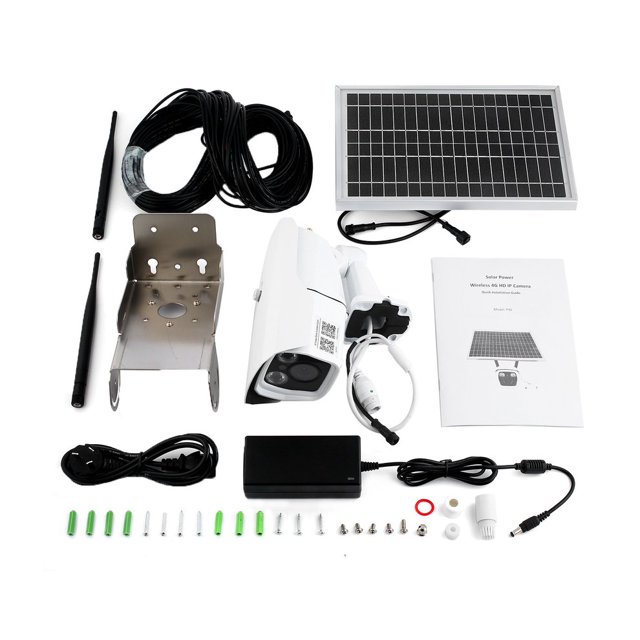 NEW P9S-2 1080P 4G&Wifi IP Camera Infrared Night Vision Surveillance Web Cam Solar Household Alarm System for Apple for Android
