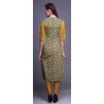 thumbnail image 4 of Bimba Kurti Droite Décontractée Imprimée Haut à Manches 3/4 Longue Kurta Robe pour Femmes, 4 of 6