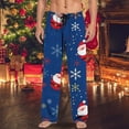 thumbnail image 2 of Kcodviy Pantalon Décontracté de Noël pour Homme Pantalon Technique Pyjama pour Homme avec Cordon de Serrage Poches Pantalon pour Homme 42X34 Pantalon de Noël, 2 of 4