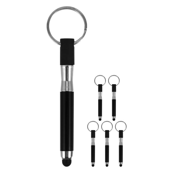 6PCS Keychain Capacitive Stylus Pen Keyring Touch Pen for Touch Screens Universal Stylus for Tablets and Phones Cute Keyring Pendant