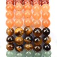 thumbnail image 4 of Natural Healing Power Gemstone Crystal Beads Unisex Adjustable Macrame Bracelets 8mm,7-Chakra Stones, 4 of 4