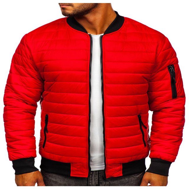 Men‘s Lightweight Packable Down Jacket Water Resistant Winter Puffer Coat Short Full-Zip Down Coat