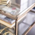 thumbnail image 4 of SEI Furniture Knox Glass Side Table in Metallic Gold, 4 of 5