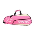 thumbnail image 1 of jinwen Badminton Racquet Bag Gym Bag Sports Equipment Bag Portable Racket Carry Bag Pink White, 1 of 9