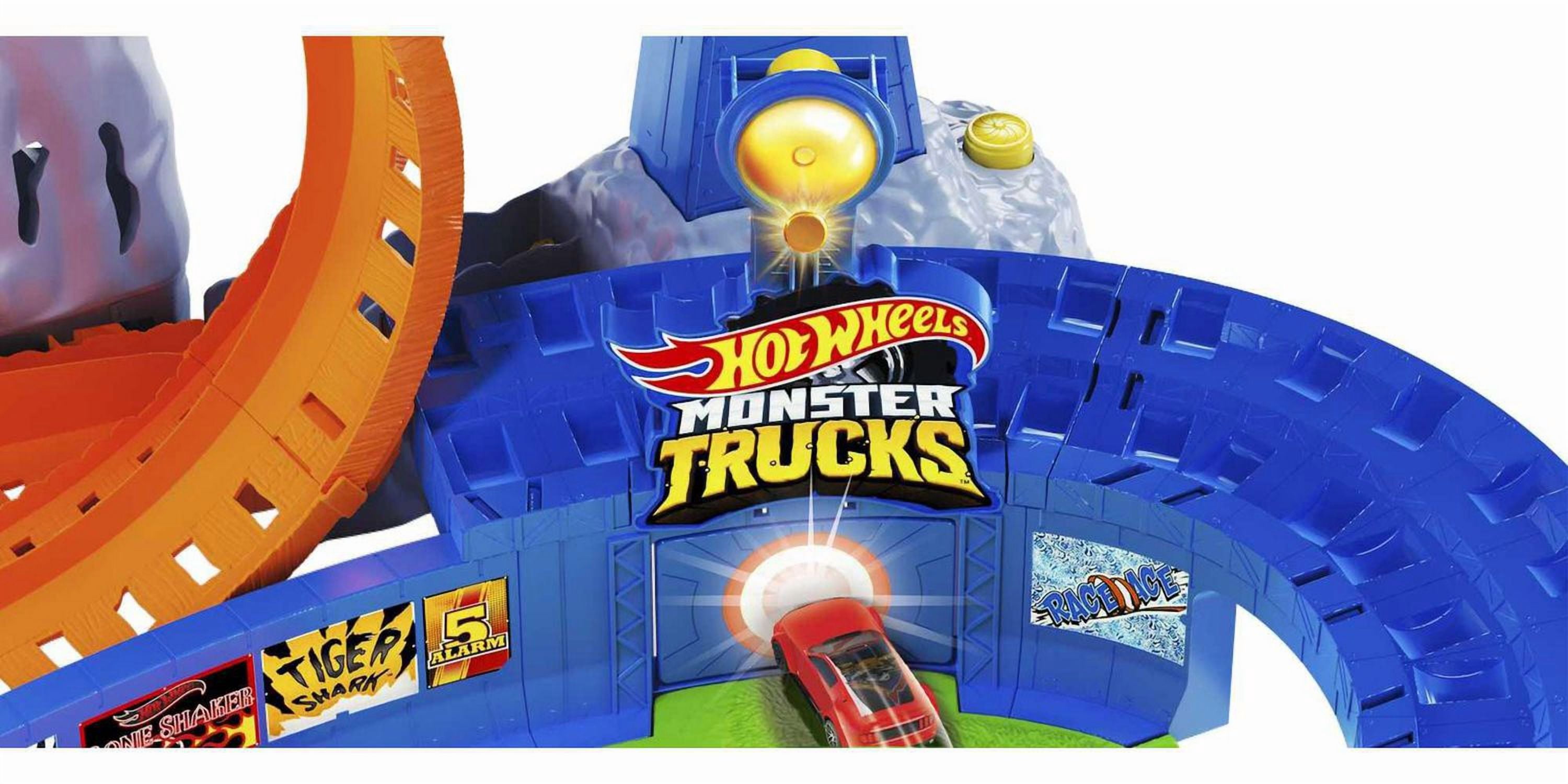 Hot Wheels Monster Trucks T-Rex Volcano Arena Playset