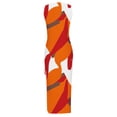 thumbnail image 4 of Womens Sleeveless Tight Maxi Dress Side Slit Drawstring Ruched Slim Fit Tank Dress U Neck Summer Club Beach Sun Dresses, 4 of 4