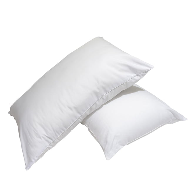 Johnson Home 500TC Soft Pillowcases Attractive Colors & All Sizes set of two white pillowcases made from 100% organic cotton with 500 thread count, breathable and durable fabric with a 2-inch hem, ideal for enhancing bedding sets and providing comfortable sleep.