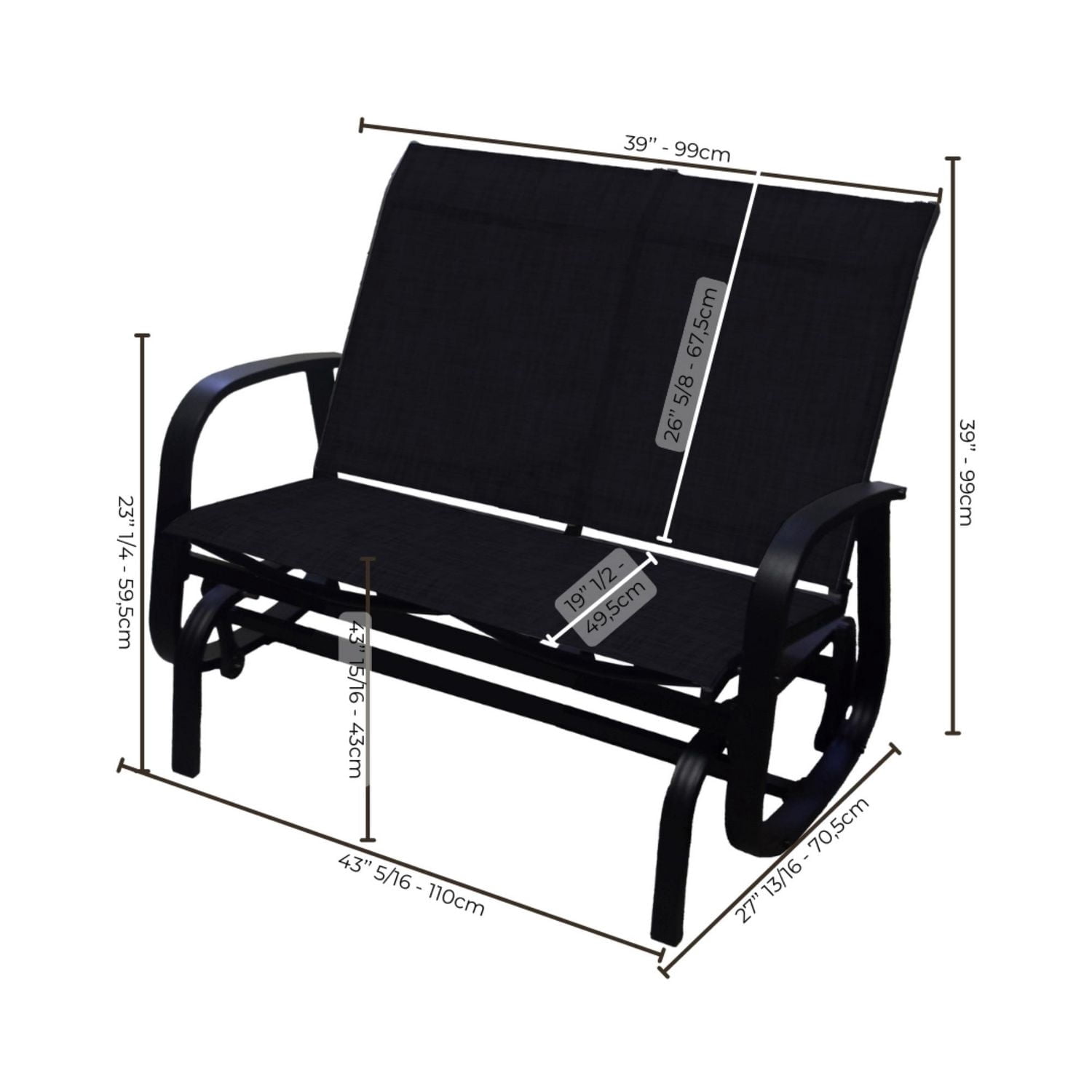 Bruxelle glider chair