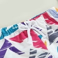 thumbnail image 4 of Boys Swim Trunks Summer Elastic Drawstring Beach Shorts Swimwear, 4 of 6