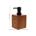 thumbnail image 2 of RENACLIPY Versatile Brown Wood Grain Soap Dispenser for Kitchen Dish and Hand Soap, 2 of 8