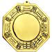 thumbnail image 2 of Chinese Feng Shui Brass Convex Bagua Mirror 4.5 inch, 2 of 10