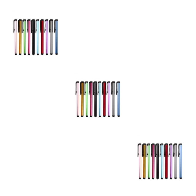 Decodeary Lot de 10 Crayons Capacitifs pour Tablette à Écran Tactile Accessoires de Dessin 3 Ensembles