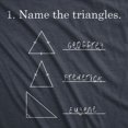 thumbnail image 2 of Mens Name The Triangles Funny Math T Shirt Sarcasm Novelty I Love Math Graphic (Navy) - S, 2 of 4