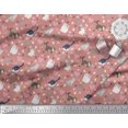 thumbnail image 3 of Soimoi Modal Satin Fabric Heart,Footprint & Cat Animal Print Sewing Fabric Yard 42 Inch Wide, 3 of 3