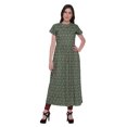 thumbnail image 1 of Moomaya Robe Tunique à Fente avant pour Femmes, Manches Courtes, Kurti Imprimée, Tenue d'Été, 1 of 5
